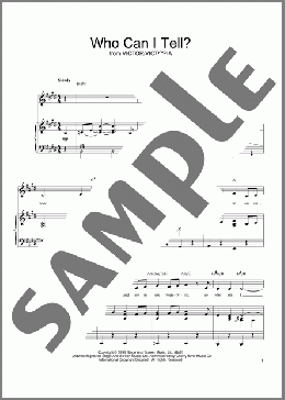 Who Can I Tell?(Leslie Bricusse) 楽譜 ピアノ & ボーカル & ギター ダウンロード