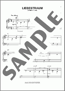 Liebestraum (Dream Of Love)(Franz Liszt) 楽譜 ピアノ（ソロ） ダウンロード