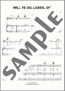 Will Ye Go, Lassie, Go(The McPeake Family) 楽譜 ピアノ & ボーカル & ギター ダウンロード