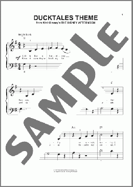 DuckTales Theme(Mark Mueller) 楽譜 ピアノ（ソロ） ダウンロード
