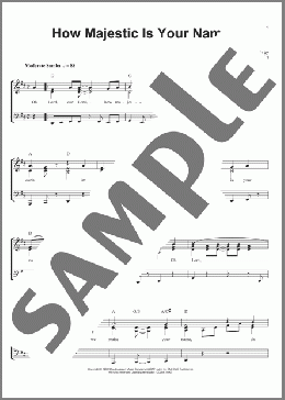 How Majestic Is Your Name(Sandi Patty) 楽譜 ピアノ & ボーカル & ギター ダウンロード