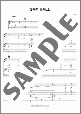 Sam Hall(Irish Folksong) 楽譜 ピアノ & ボーカル & ギター ダウンロード