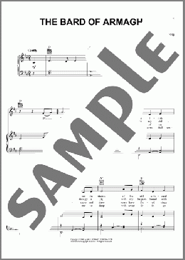 The Bard Of Armagh(Irish Folksong) 楽譜 ピアノ & ボーカル & ギター ダウンロード
