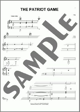 The Patriot Game(Irish Folksong) 楽譜 ピアノ & ボーカル & ギター ダウンロード