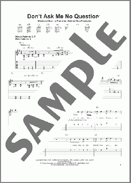 Don't Ask Me No Questions(Lynyrd Skynyrd) 楽譜 ギター（ソロ） ダウンロード