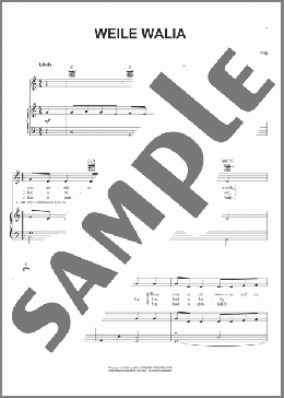 Weile Waile(Irish Folksong) 楽譜 ピアノ & ボーカル & ギター ダウンロード