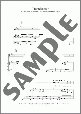 Transformer(Gnarls Barkley) 楽譜 その他 ダウンロード