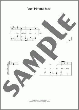Vom Himmel Hoch(Weihnachtslied/Christmas Carol) 楽譜 その他 ダウンロード