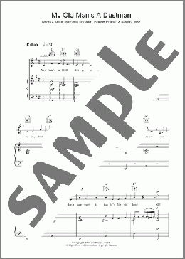 My Old Man's A Dustman(Lonnie Donegan) 楽譜 その他 ダウンロード