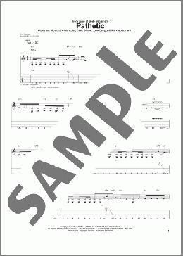 Pathetic(Lamb Of God) 楽譜 ギター（ソロ） ダウンロード