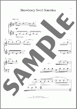 Strawberry Swirl Sonatina(Claudette Hudelson) 楽譜 ピアノ（ソロ） ダウンロード