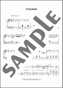 Adelaide, Op. 46(Ludwig Van Beethoven) 楽譜 ピアノ（ソロ） ダウンロード