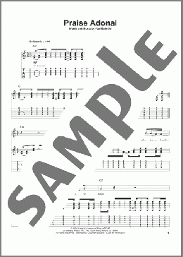Praise Adonai(Paul Baloche) 楽譜 ギタースコア ダウンロード