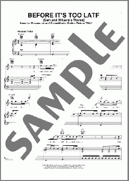 Before It's Too Late (Sam And Mikaela's Theme)(Goo Goo Dolls/Transformers (Movie)) 楽譜 ピアノ & ボーカル & ギター ダウンロード