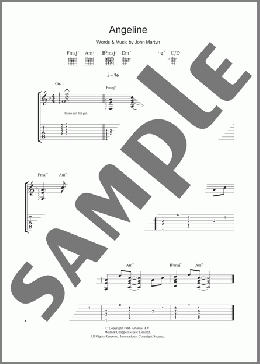 Angeline(John Martyn) 楽譜 ギター（ソロ） ダウンロード