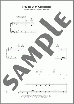 Trouble With Classicists(Lou Reed) 楽譜 その他 ダウンロード
