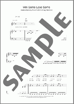 Win Some Lose Some(Robbie Williams) 楽譜 その他 ダウンロード