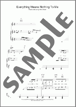 Everything Means Nothing To Me(Elliott Smith) 楽譜 その他 ダウンロード