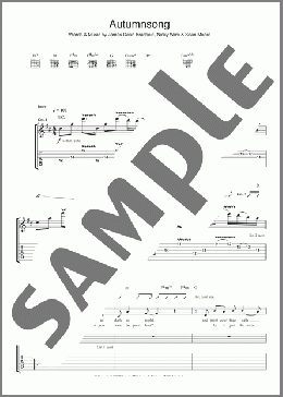 Autumnsong(Manic Street Preachers) 楽譜 ギター（ソロ） ダウンロード