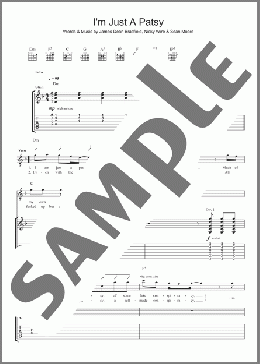 I'm Just A Patsy(Manic Street Preachers) 楽譜 ギター（ソロ） ダウンロード