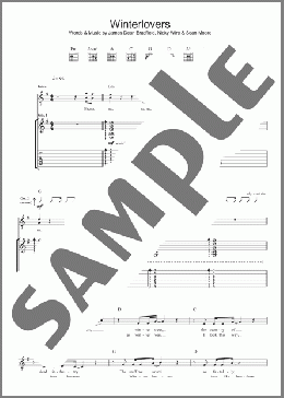 Winterlovers(Manic Street Preachers) 楽譜 ギター（ソロ） ダウンロード