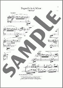 Bagatelle In A Minor ”Fur Elise”, WoO 59(Matthew Edwards/Ludwig Van Beethoven) 楽譜 ピアノ（ソロ） ダウンロード