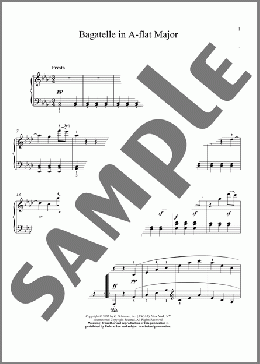 Bagatelle In A-flat Major, Op. 33, No. 7(Matthew Edwards/Ludwig Van Beethoven) 楽譜 ピアノ（ソロ） ダウンロード