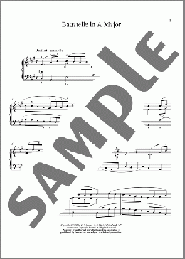 Bagatelle In A Major, Op. 119, No. 4(Matthew Edwards/Ludwig Van Beethoven) 楽譜 ピアノ（ソロ） ダウンロード