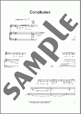 Complicated(Robin Thicke) 楽譜 ピアノ & ボーカル & ギター ダウンロード