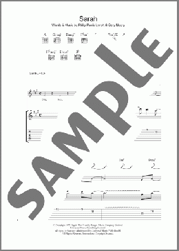 Sarah(Thin Lizzy) 楽譜 ギター（ソロ） ダウンロード