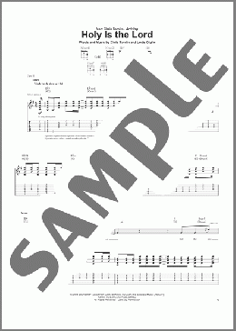Holy Is The Lord(Chris Tomlin/Bethany Dillon) 楽譜 ギター（ソロ） ダウンロード