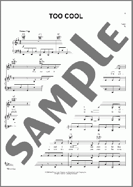Too Cool(Jonas Brothers/Camp Rock (Movie)/Meaghan Martin) 楽譜 ピアノ & ボーカル & ギター ダウンロード