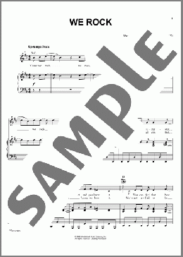 We Rock(Kara DioGuardi/Jonas Brothers/Camp Rock (Movie)) 楽譜 ピアノ & ボーカル & ギター ダウンロード