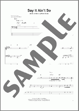 Say It Ain't So(Weezer) 楽譜 ベース ダウンロード