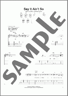 Say It Ain't So(Weezer) 楽譜 ギター（ソロ） ダウンロード