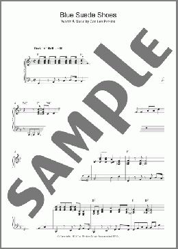 Blue Suede Shoes(Carl Perkins/Elvis Presley) 楽譜 ピアノ（ソロ） ダウンロード