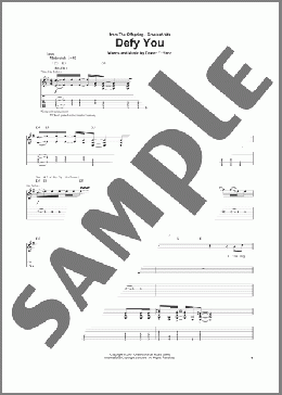 Defy You(The Offspring) 楽譜 ギター（ソロ） ダウンロード