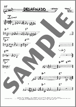 Desafinado(Antonio Carlos Jobim) 楽譜 その他 ダウンロード