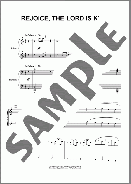Rejoice, The Lord Is King (arr. Phillip Keveren)(Charles Wesley) 楽譜 ピアノ（連弾） ダウンロード