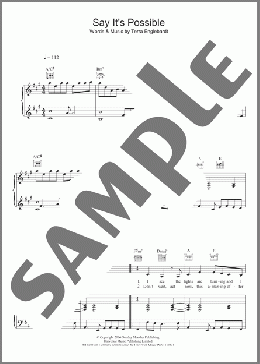 Say It's Possible(Terra Naomi) 楽譜 その他 ダウンロード