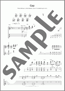 Gap(The Kooks) 楽譜 ギター（ソロ） ダウンロード