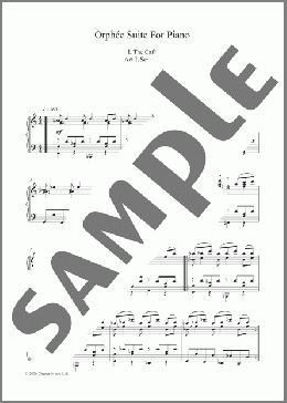 Orphee Suite For Piano, I. The Cafe, Act I, Scene 1(Philip Glass) 楽譜 ピアノ（ソロ） ダウンロード