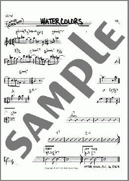 Watercolors(Pat Metheny) 楽譜 その他 ダウンロード