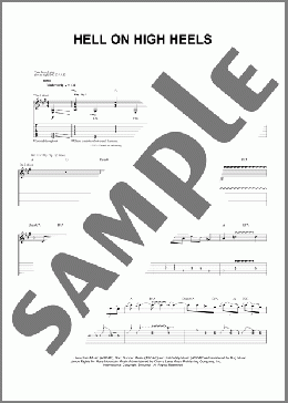 Hell On High Heels(Motley Crue) 楽譜 ギター（ソロ） ダウンロード