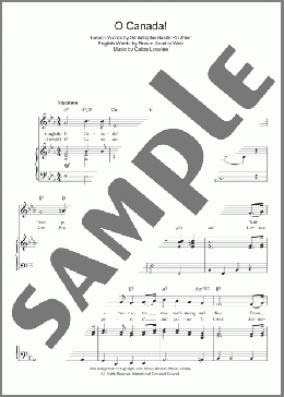 O Canada!(Calixa Lavallee) 楽譜 その他 ダウンロード