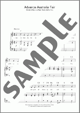 Advance Australia Fair (Australian National Anthem)(Peter McCormick) 楽譜 その他 ダウンロード