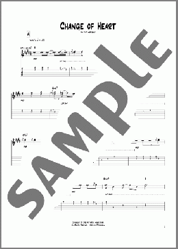 Change Of Heart(Pat Metheny) 楽譜 ギター（ソロ） ダウンロード