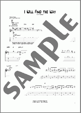 I Will Find The Way(Pat Metheny) 楽譜 ギター（ソロ） ダウンロード