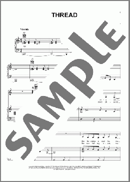 Thread(k.d. lang) 楽譜 ピアノ & ボーカル & ギター ダウンロード