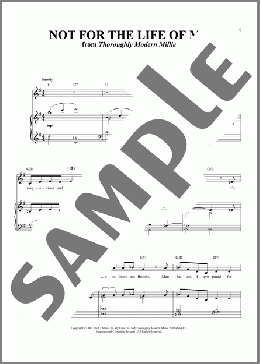 Not For The Life Of Me(Dick Scanlan) 楽譜 ピアノ & ボーカル ダウンロード